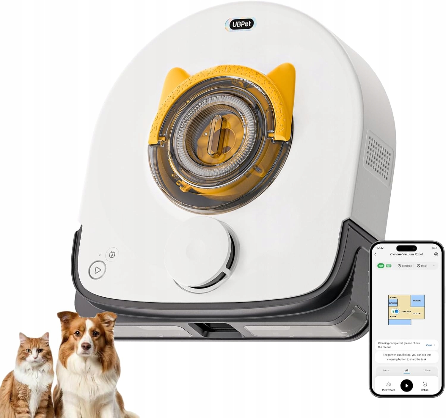 UBPET V10 – Robot odkurzający do sierści zwierząt o mocy 22000 Pa