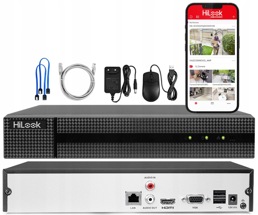 Rejestrator HiLook NVR-8CH-5MP – Wydajny system monitoringu IP