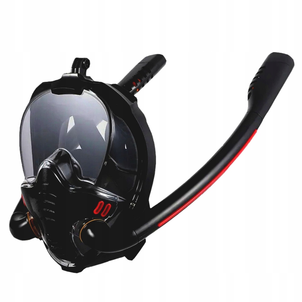 Maska Do Snorkelingu Nurkowania Pełnotwarzowa AntiFog DryTop Czarna L/XL – Komfort i bezpieczeństwo pod wodą