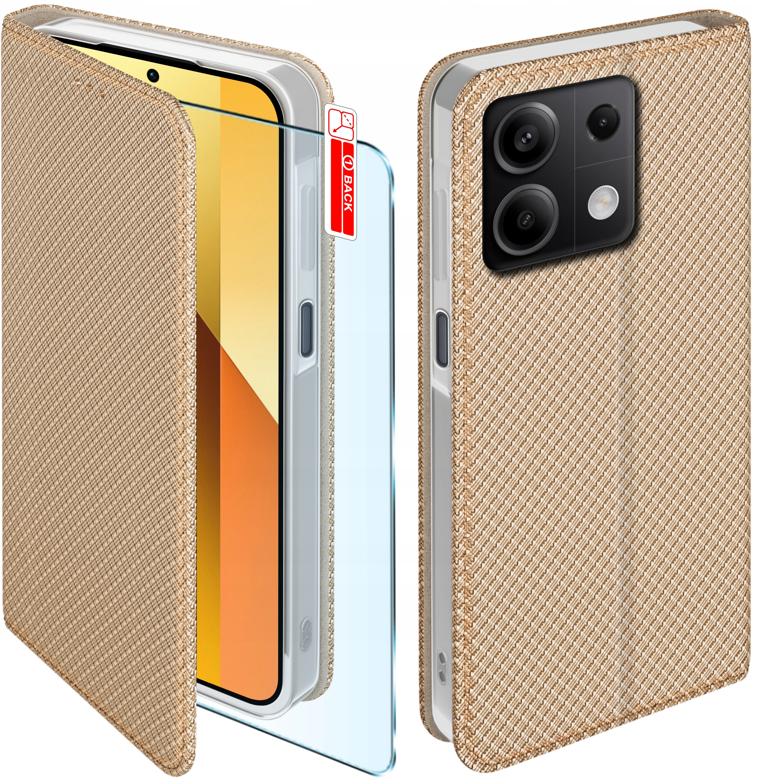 Etui do Xiaomi Redmi Note 13 Pro 5G SMART MAGNET CASE PORTFEL + SZKŁO 9H – Ochrona i styl w jednym
