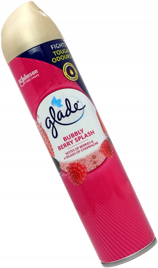 GLADE Odświeżacz powietrza w sprayu Berry Splash 300 ml – Energetyzujący zapach dla Twojego domu