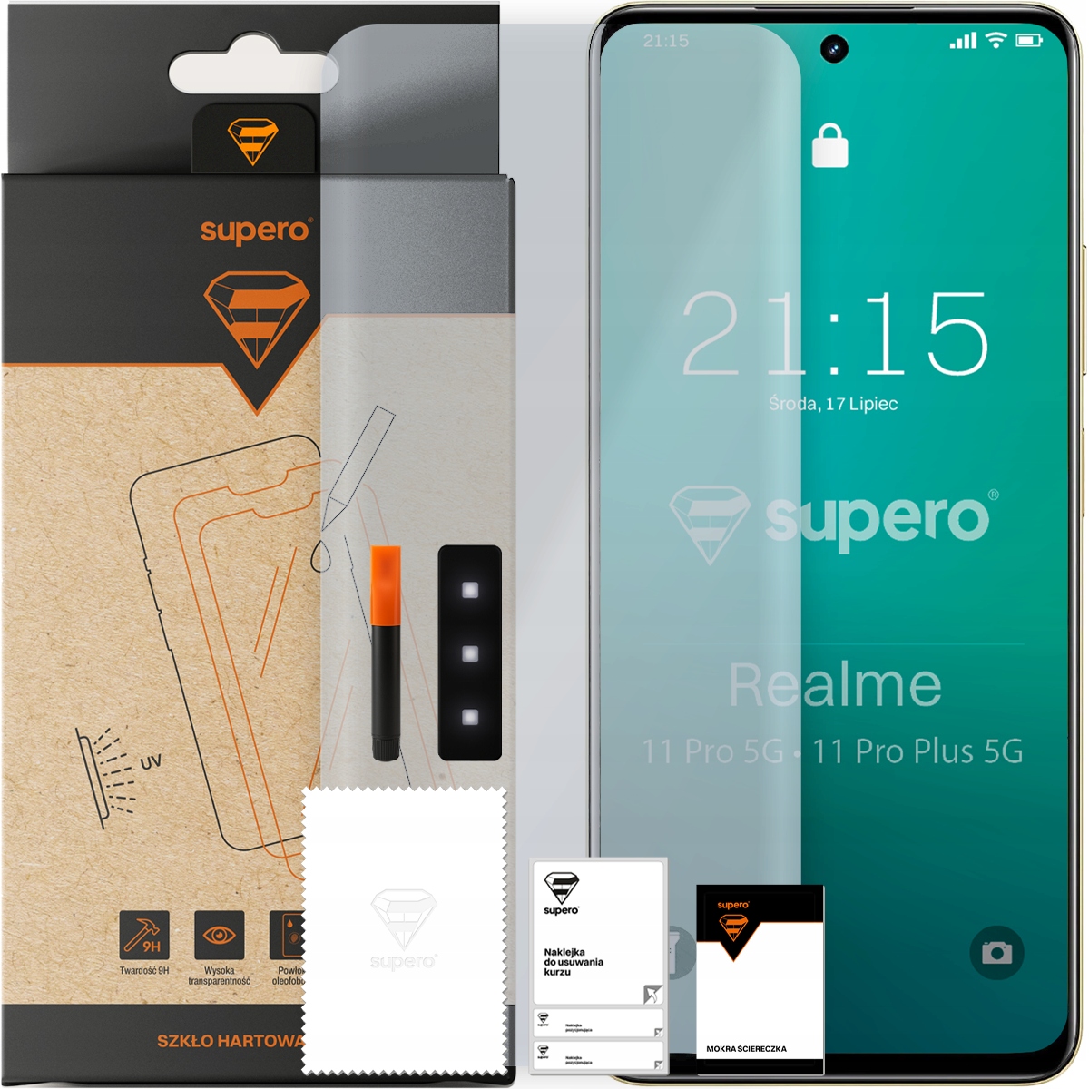Szkło hartowane UV Supero do Realme 11 Pro/Realme 11 Pro+ 5G – Najwyższa ochrona dla Twojego smartfona