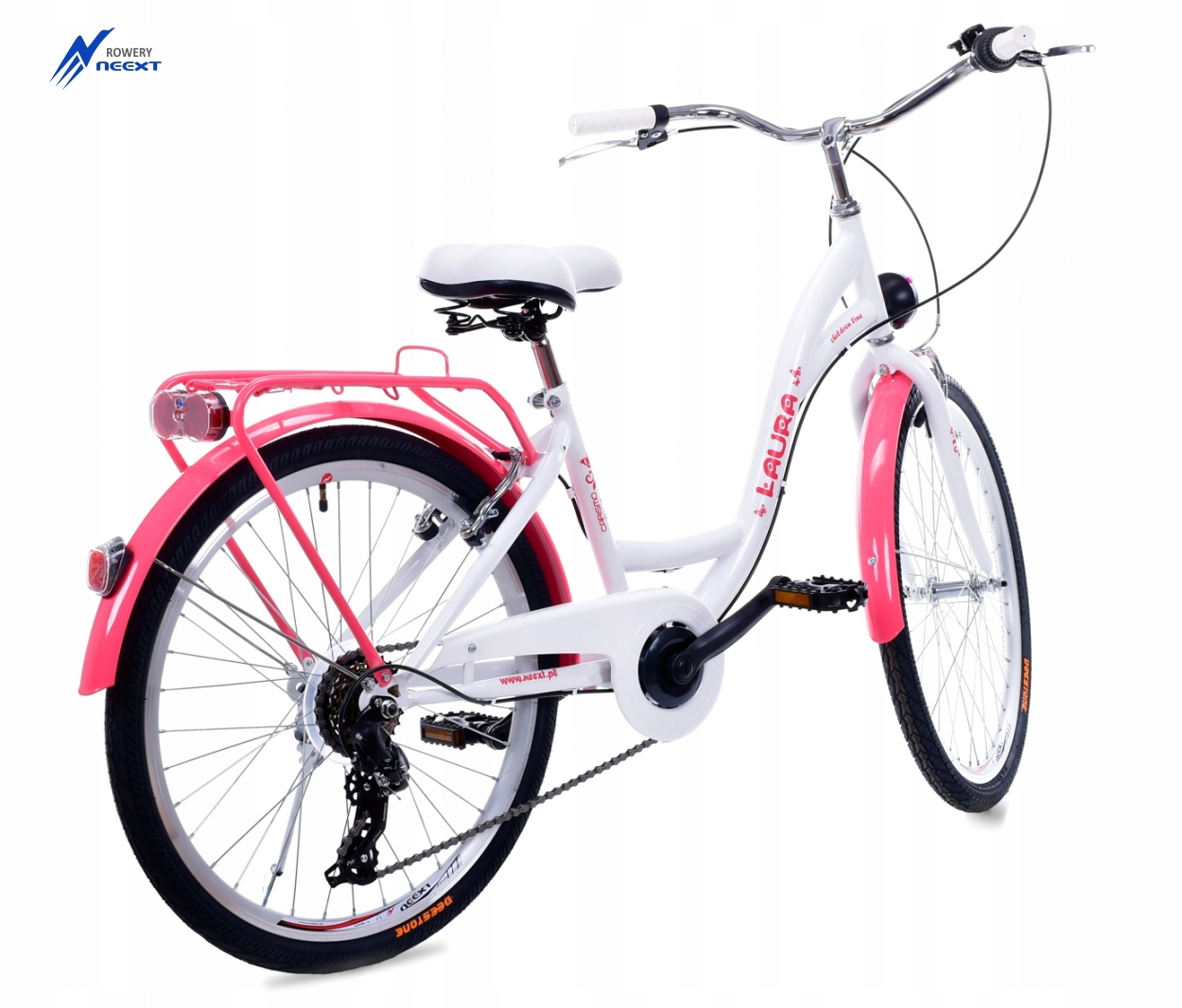 Dziewczęcy Rower Miejski 24 LAURA 6 bieg SHIMANO Kod producenta N0LA24V6CS355BR