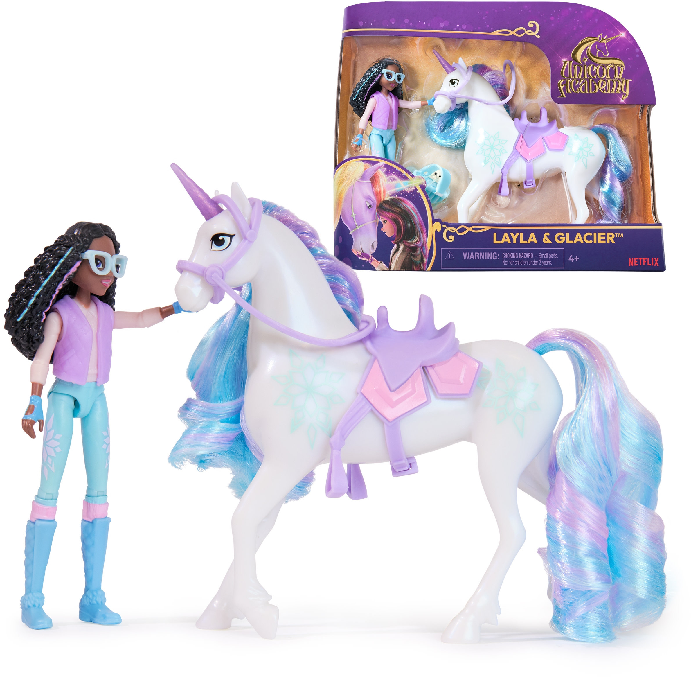 Akademia Jednorożców Zestaw Layla i Glacier – Magia przygód