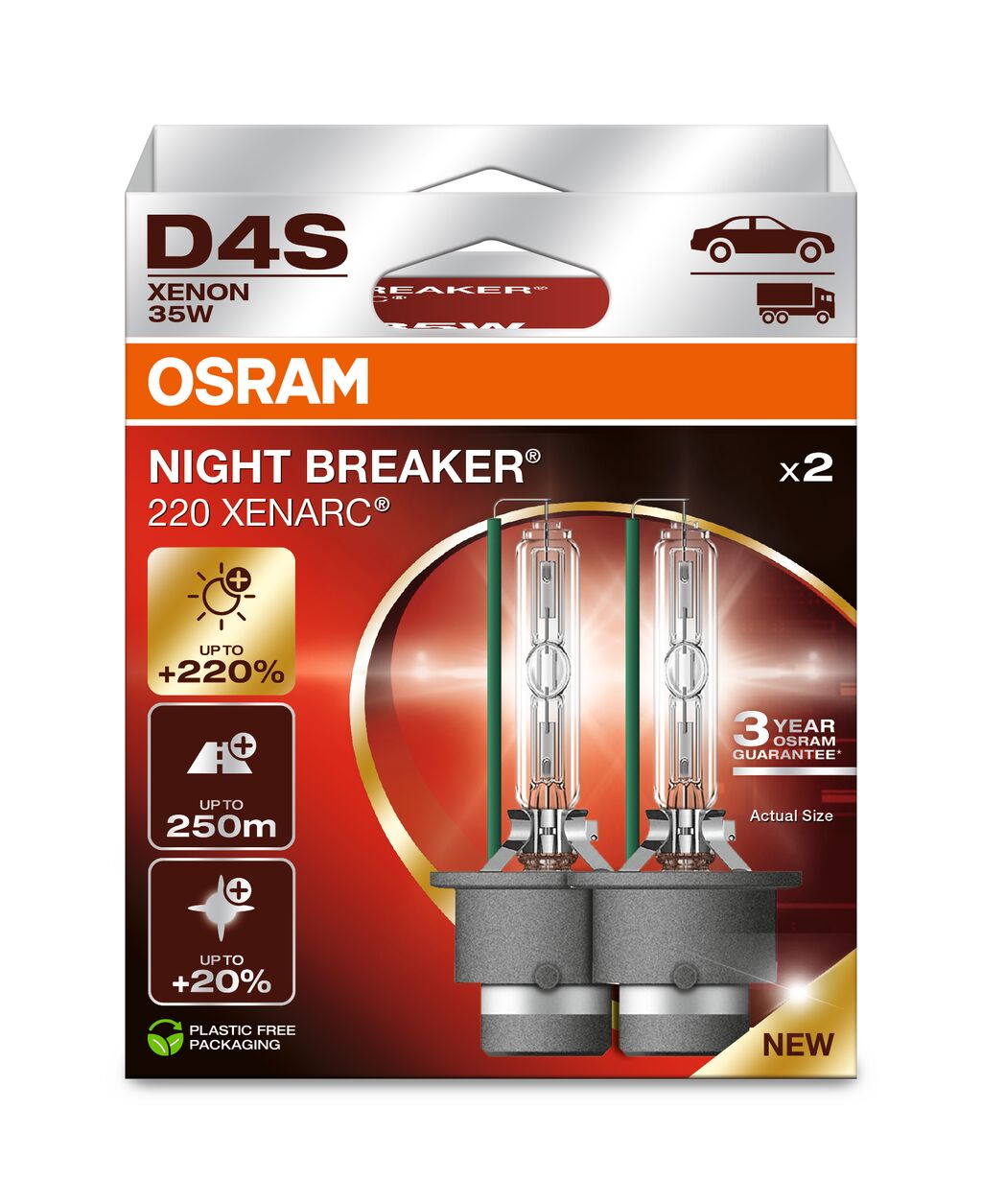 Żarówka D4S 42V 35W P32D-5 XENARC NIGHT BREAKER 220 – Najjaśniejsze światło ksenonowe