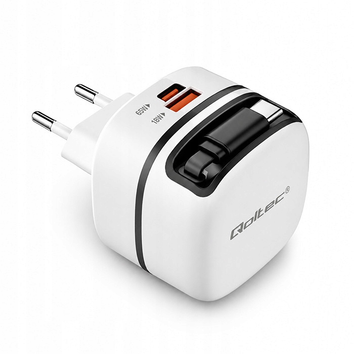 Ładowarka sieciowa GaN 65W | USB-C PD PPS – Szybkie ładowanie dla laptopów i smartfonów
