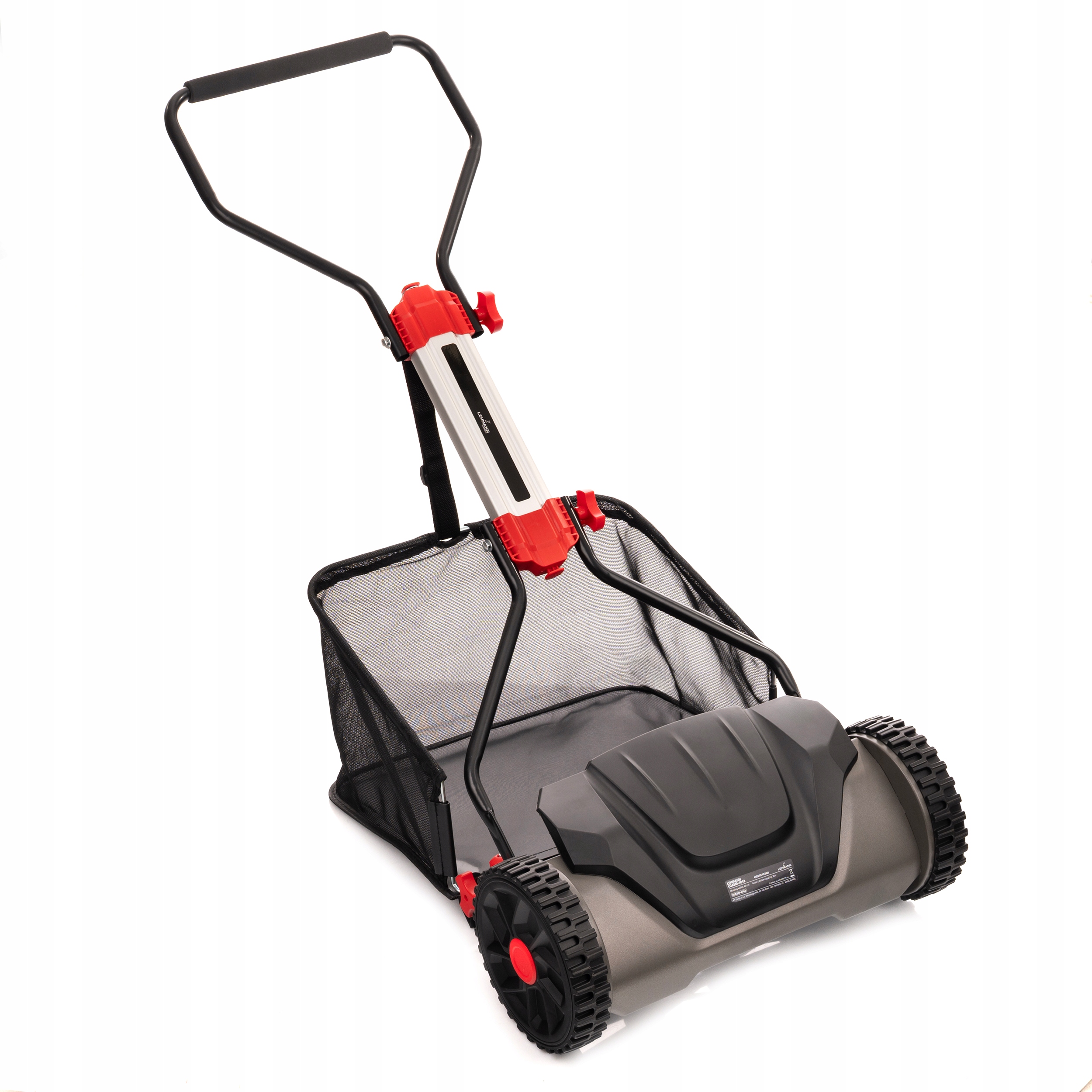 KOSIARKA RĘCZNA BĘBNOWA MECHANICZNA WRZECIONOWA PCHANA DUŻA KOSZ 30L 40CM Szerokość produktu 54 cm