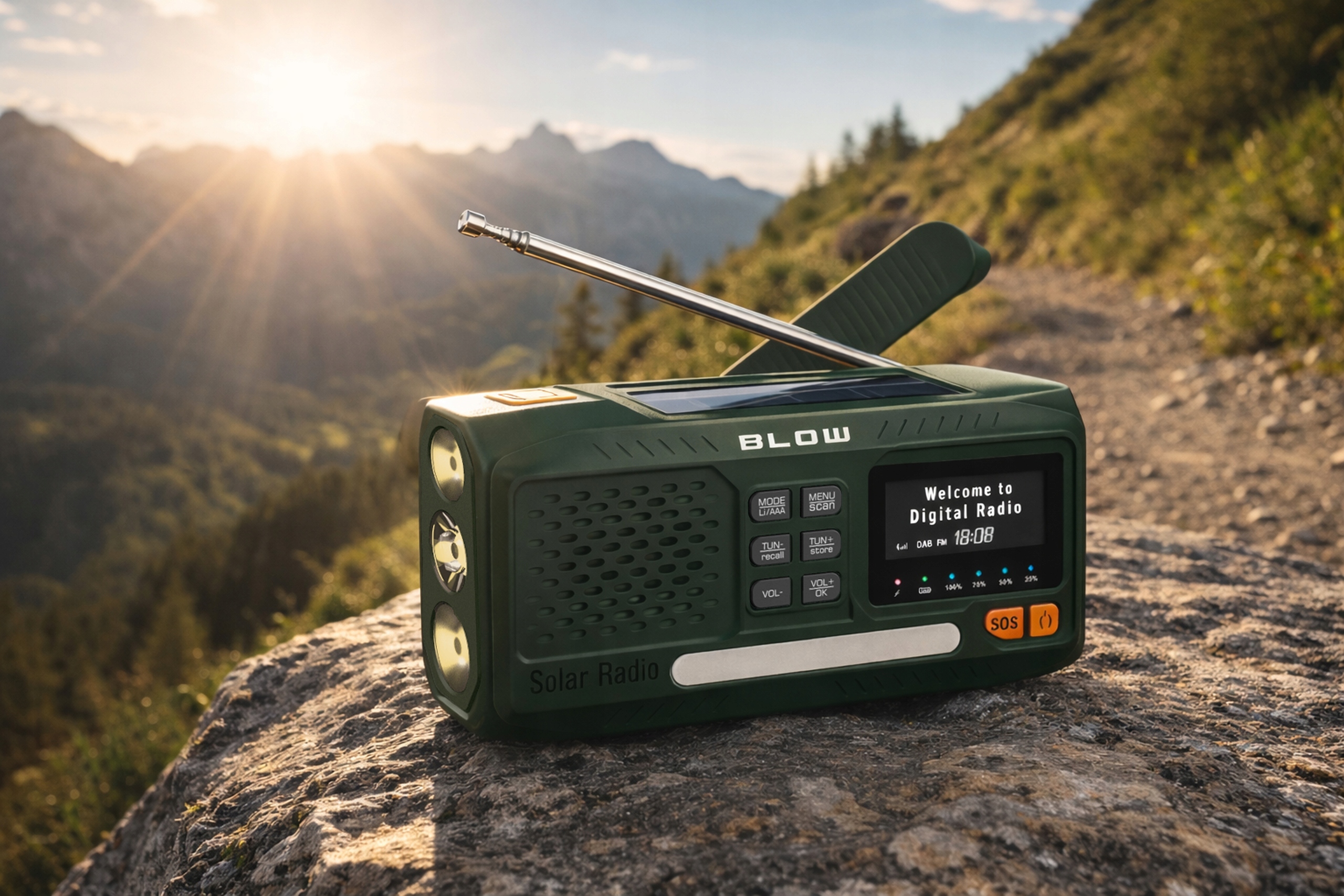 Panel solarny i korba