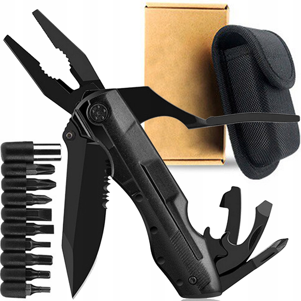 Dexxer Uniwersalne narzędzie wielofunkcyjne Multitool 21 w 1 (Czarne) – Twoje wszechstronne wsparcie