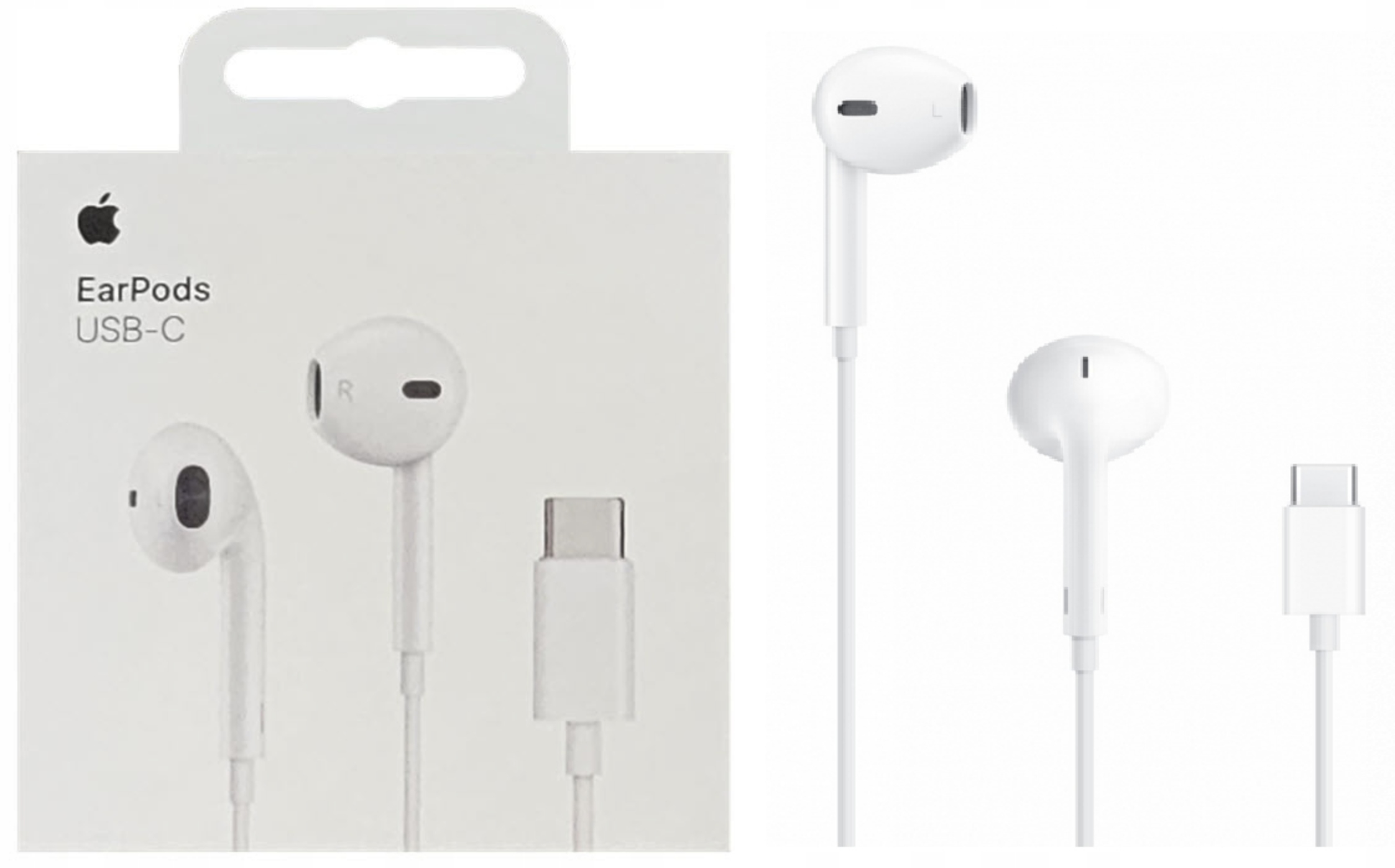 Apple Earpods Słuchawki USB-C MTJY3ZM/A – Oryginalne słuchawki douszne do iPhone 15 i 16 Pro