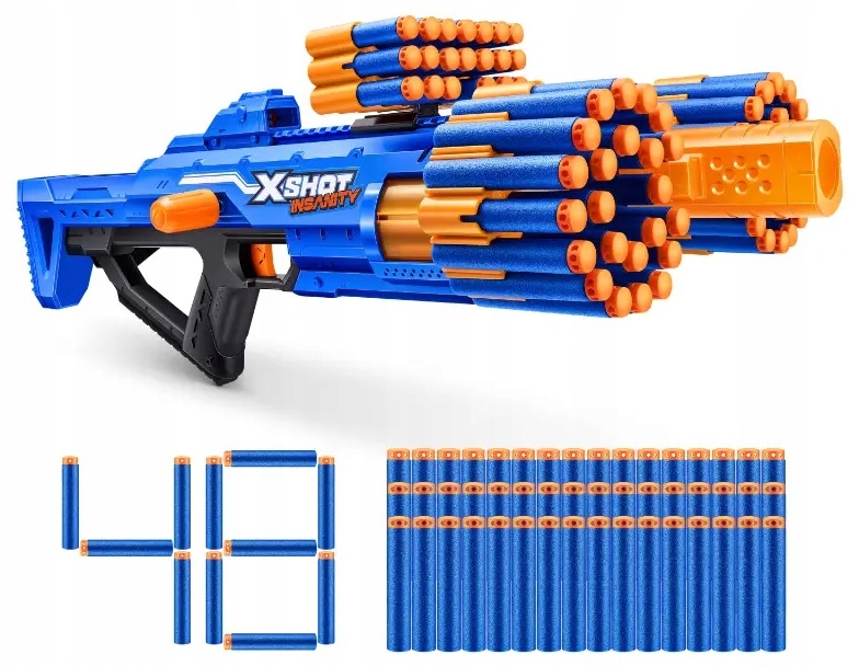 Ogromny zapas amunicji – 48 strzałek w zestawie