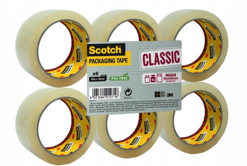 Taśma pakowa Scotch® Classic (CL.4850.F6.T) – Idealne rozwiązanie do pakowania