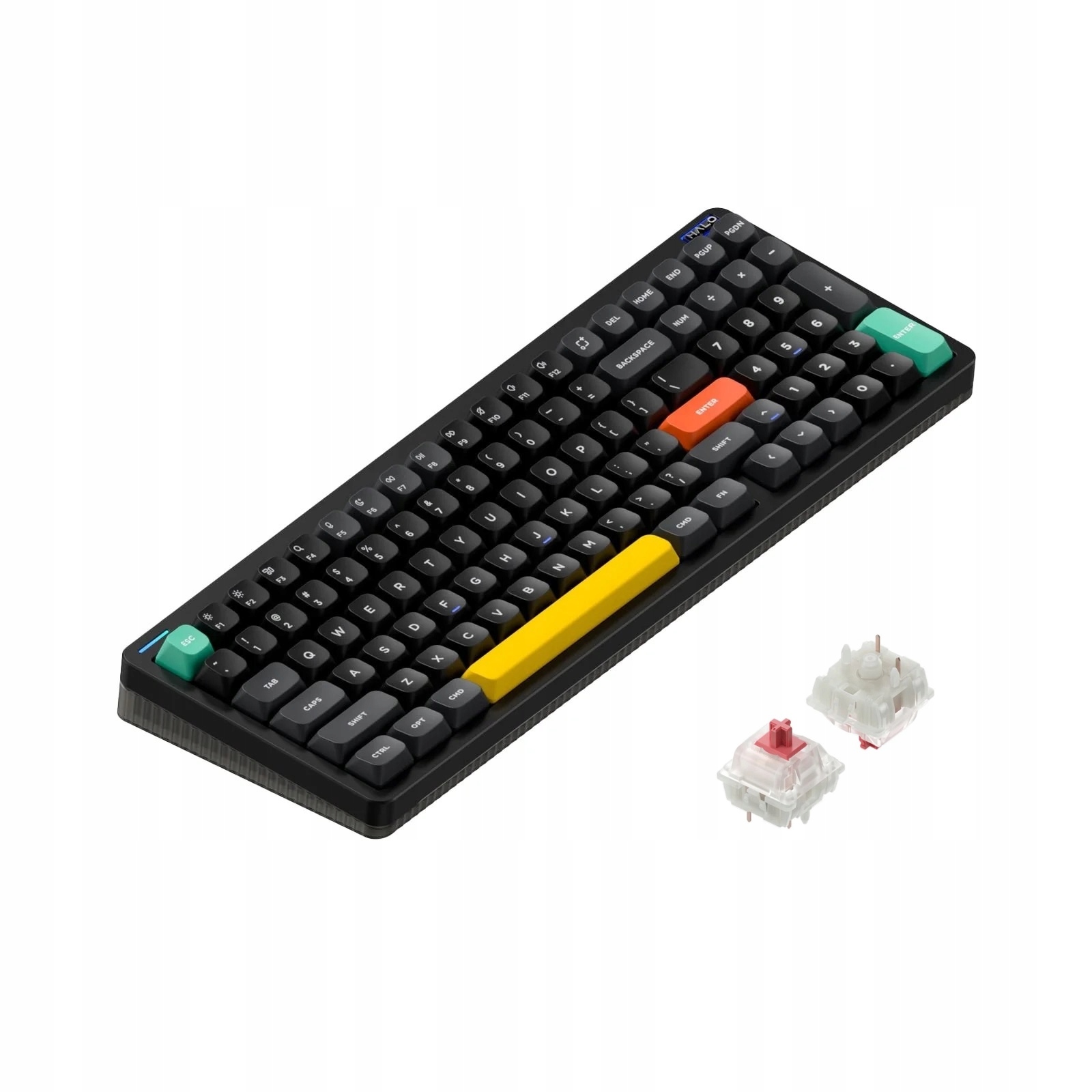 NuPhy - Halo96 V2 QMK/VIA Bezprzewodowa Klawiatura Mechaniczna Obsidian Black