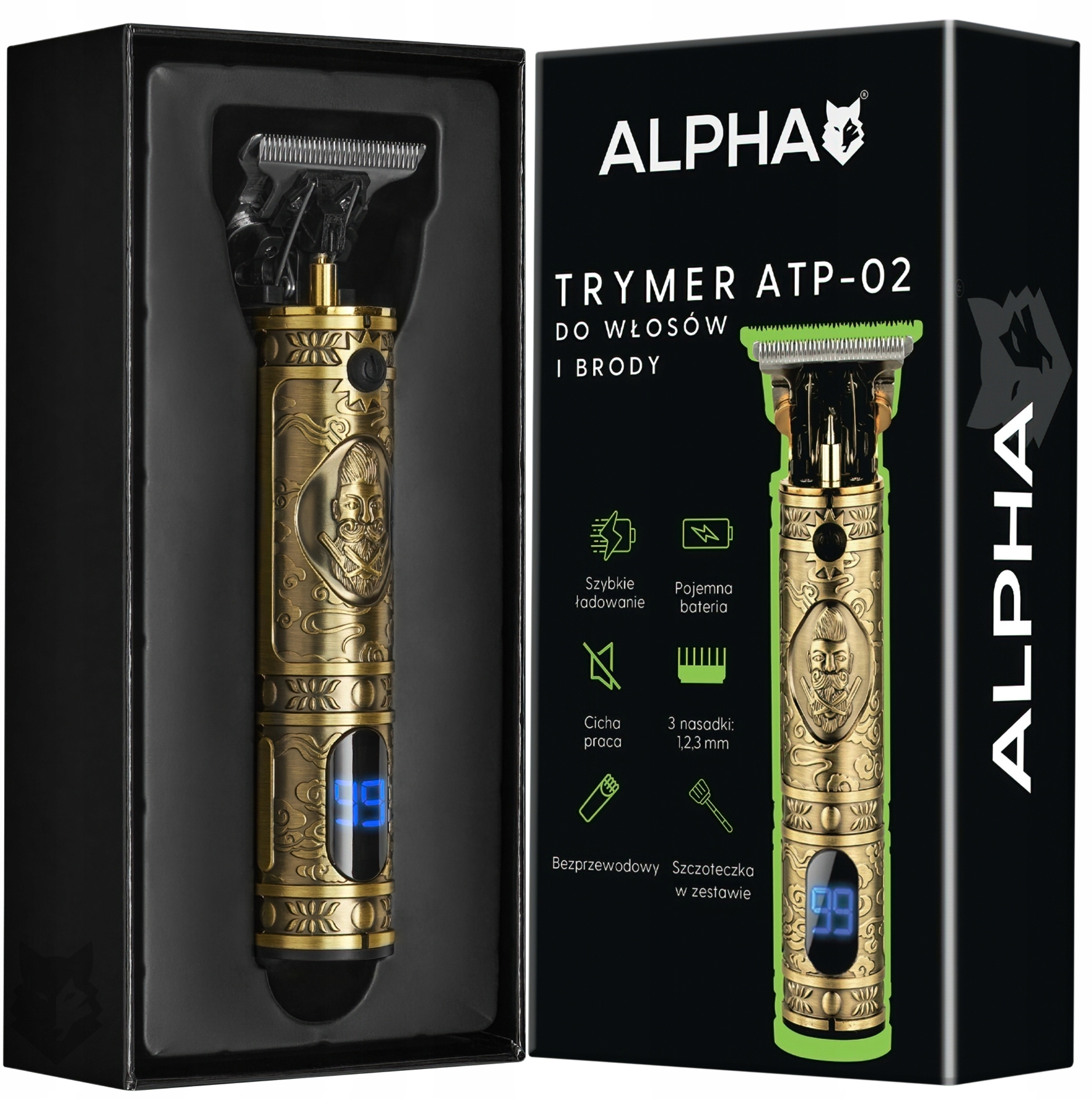 Wyświetlacz LCD informujący o stanie baterii