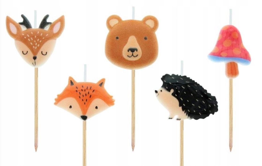Świeczki pikery Zwierzątka leśne – Urokliwe dekoracje na każdą okazję