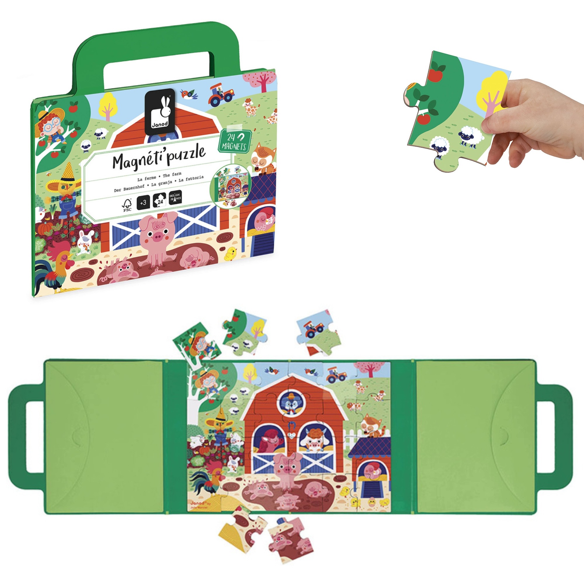 Magneti'Puzzle Farma – Edukacyjna zabawa dla dzieci od 3 lat