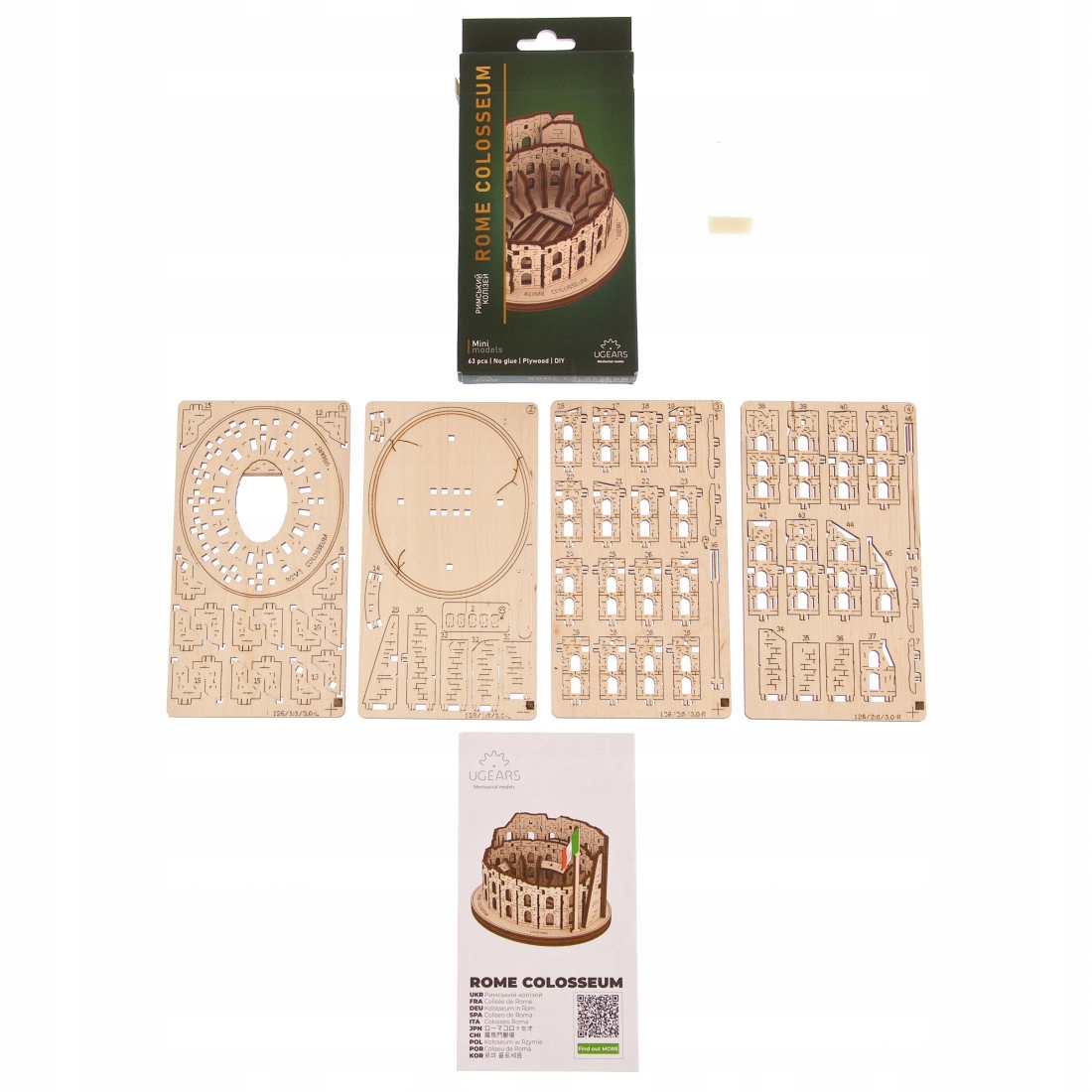 Model Ugears Koloseum – Drewniana konstrukcja do samodzielnego montażu