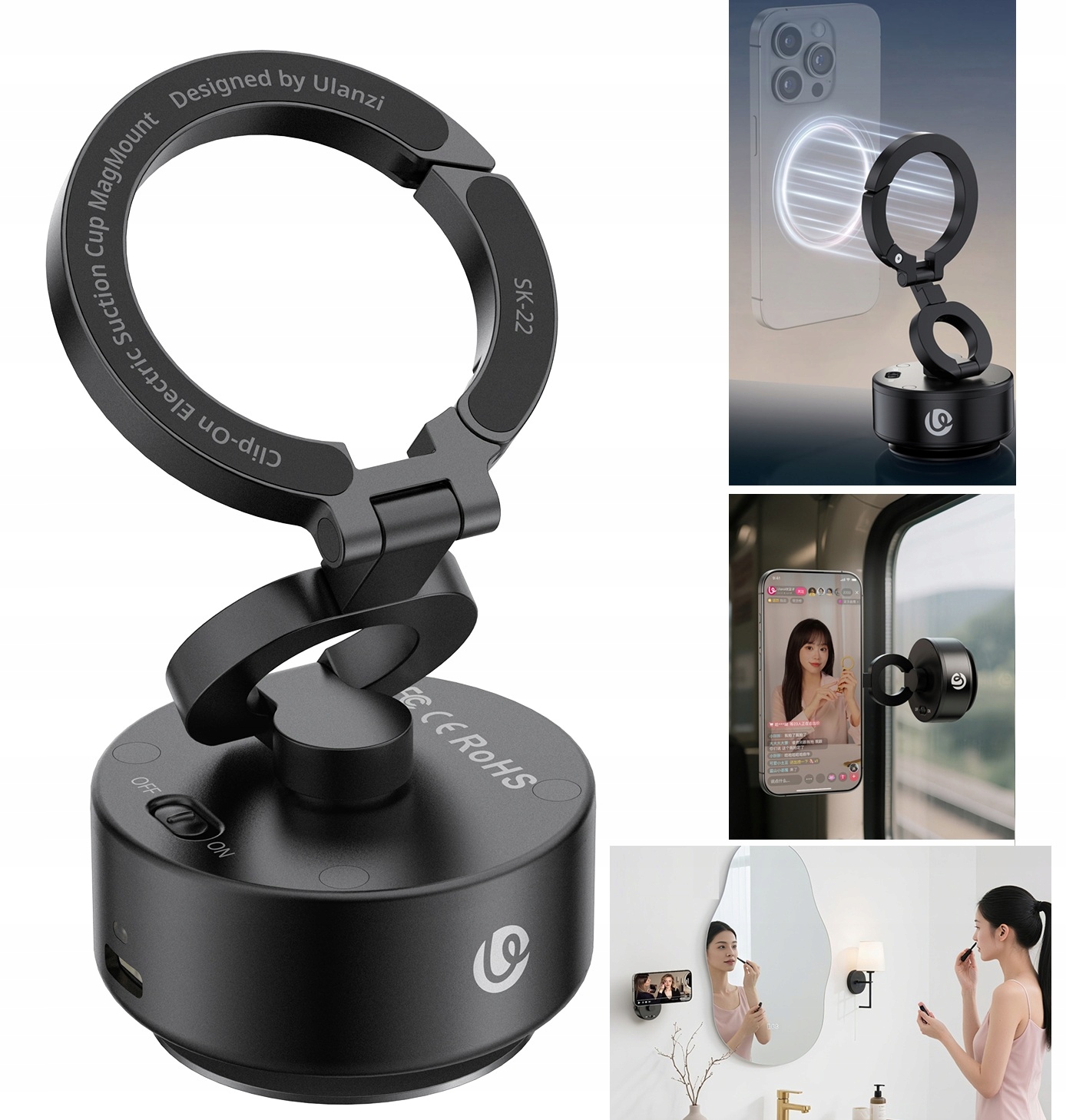 Pełna swoboda ustawienia telefonu – obrót 360° i odchylenie 180°