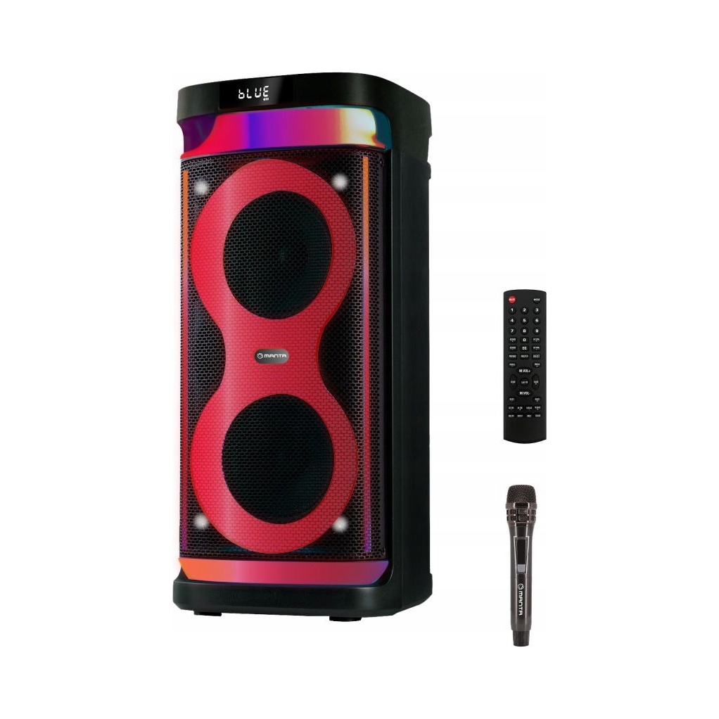 Głośnik Karaoke Bluetooth Power Audio ARGOS z mikrofonem – Idealny na każdą imprezę