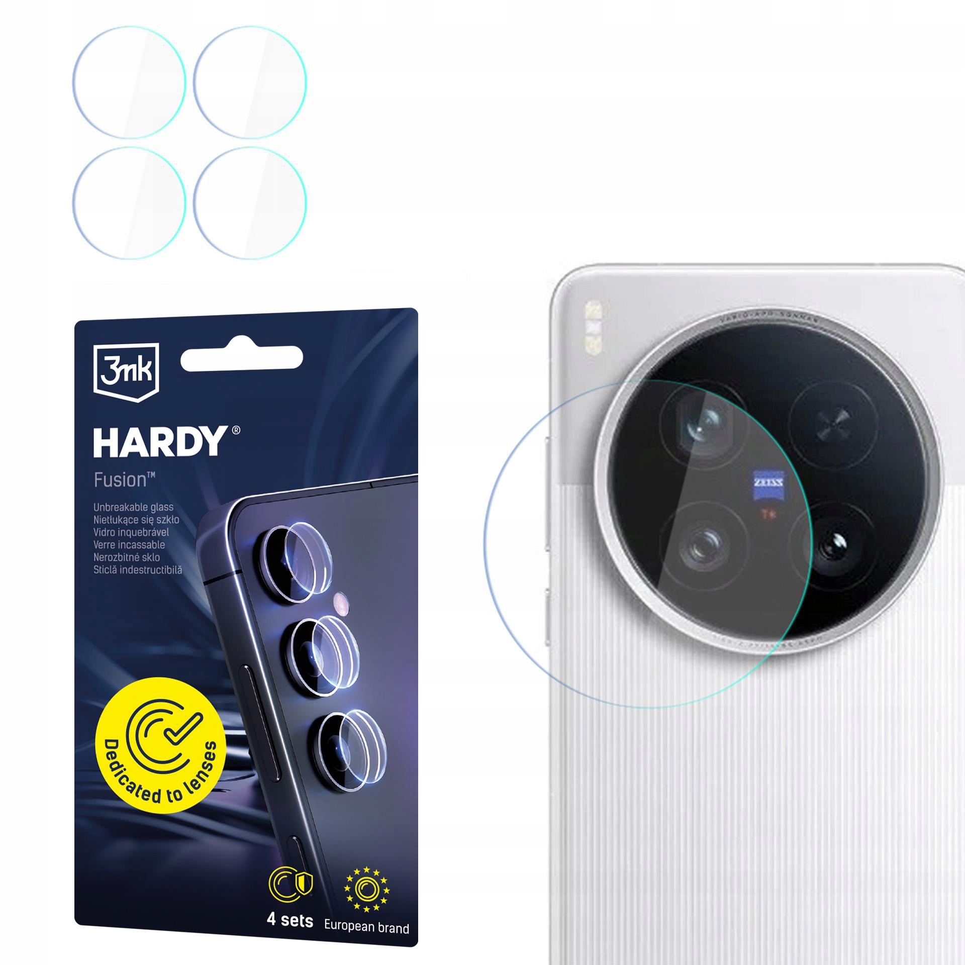 Vivo X200 Ultra - Ochrona obiektywu z 3mk Hardy Fusion Lens Protection
