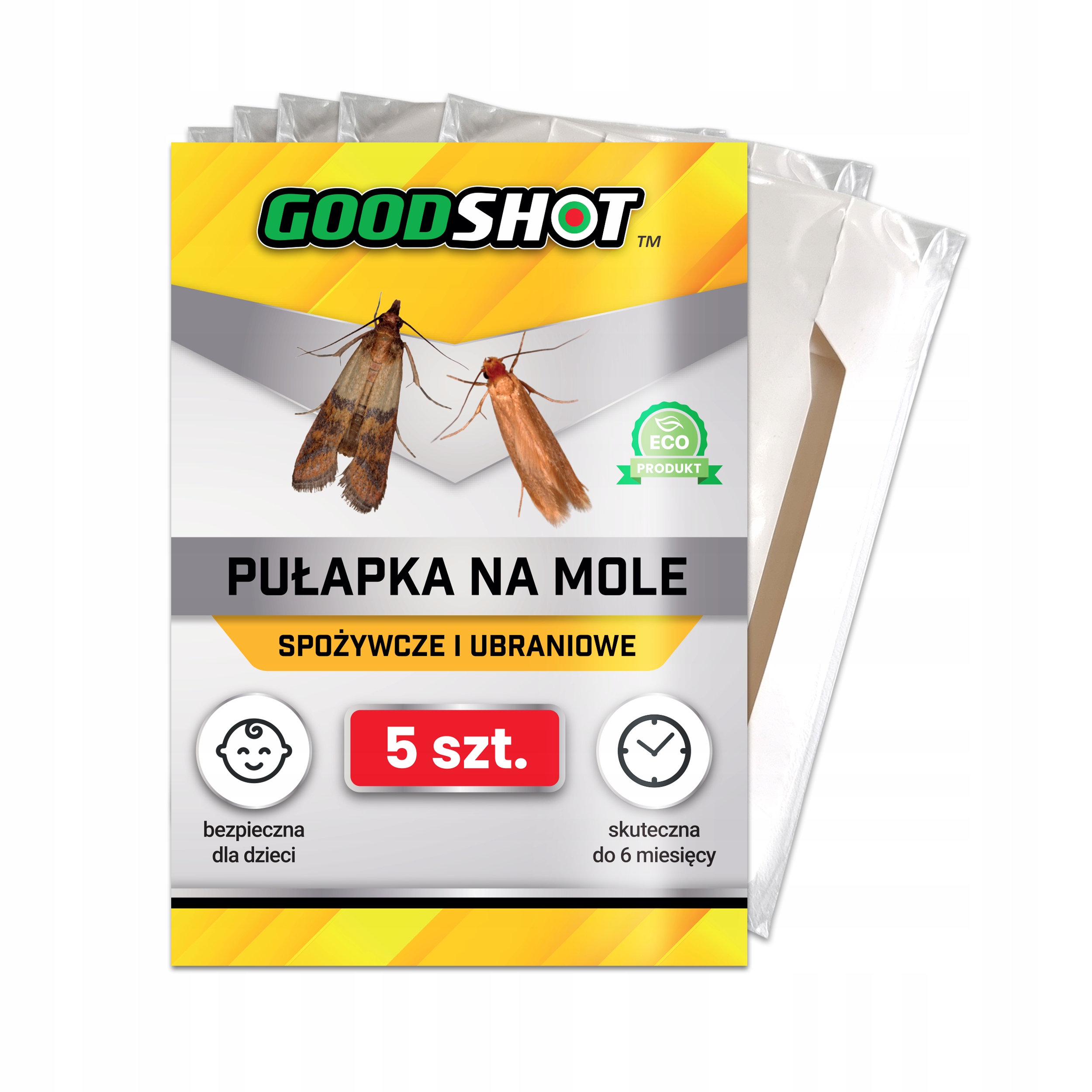 ZESTAW Płyn na komary DEET 100ml + 10x Lep na Mole Spożywcze i Ubraniowe – Skuteczna Ochrona przed Szkodnikami