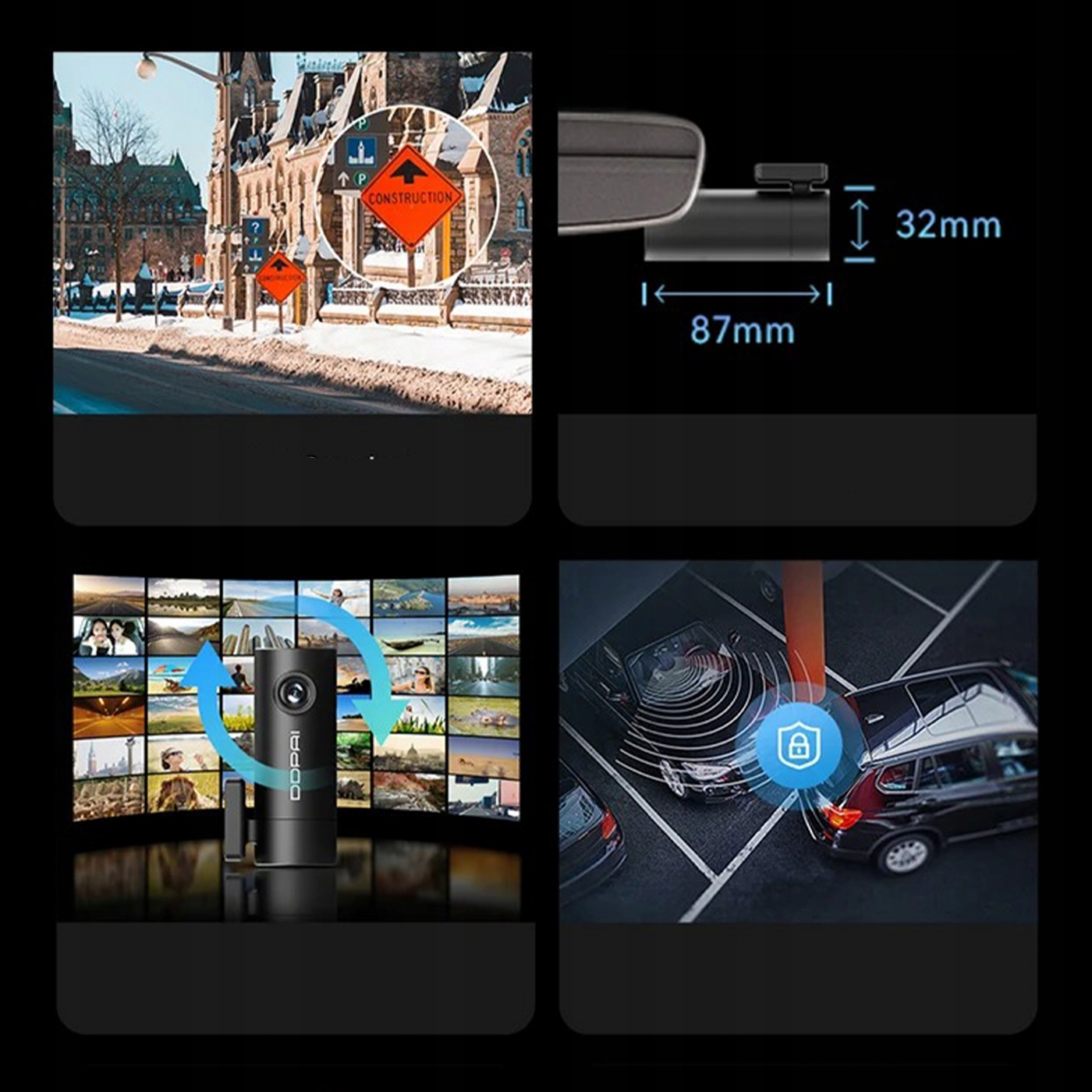 Rozdzielczość UHD 1296P – Wyraźne i szczegółowe nagrania