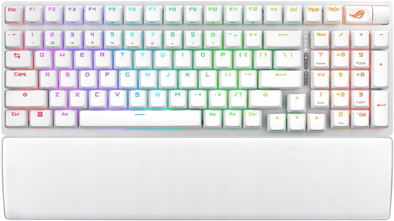 Klawiatura ASUS ROG Strix Scope II 96 Wireless Biała – Idealna dla graczy