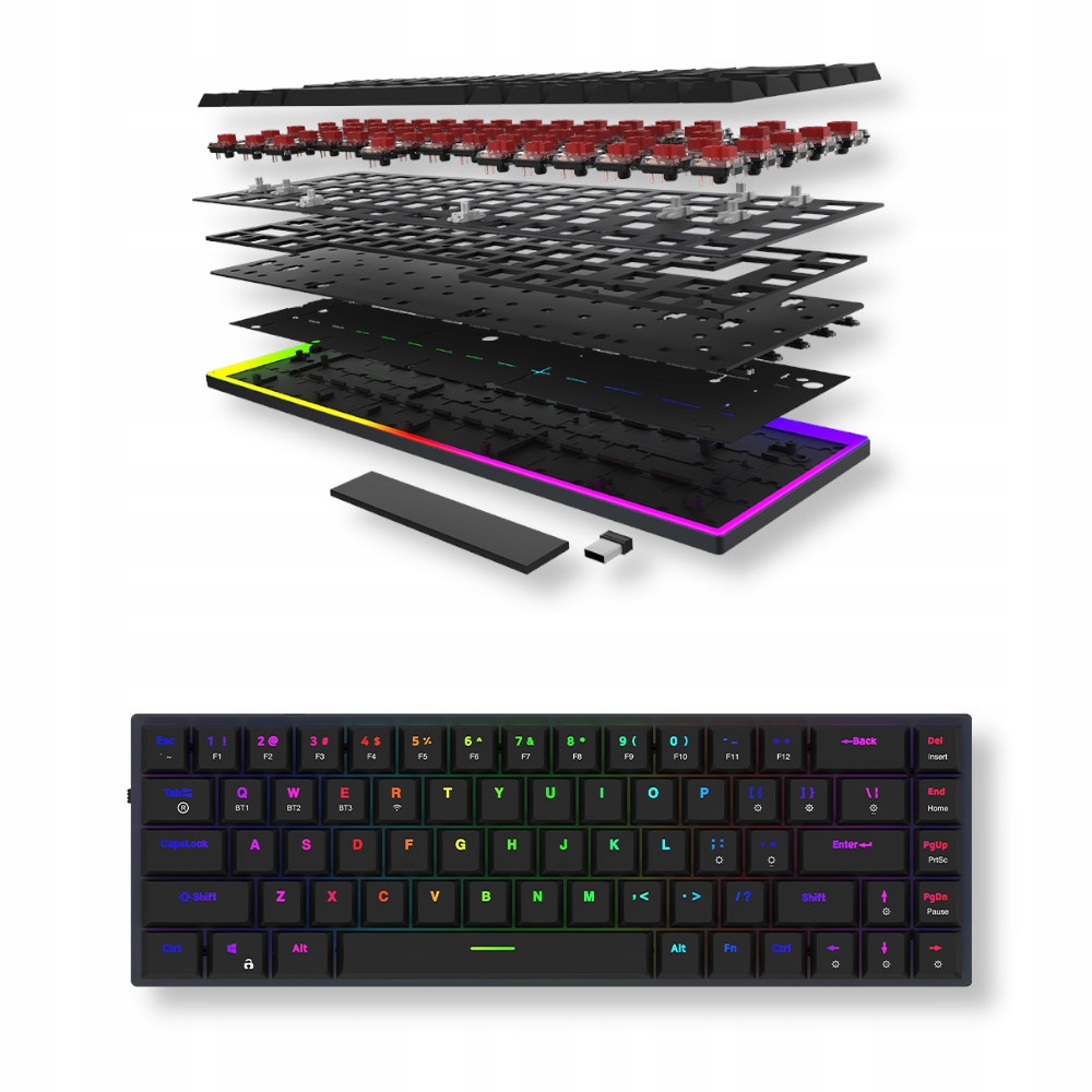Mechaniczne przełączniki Gateron KS-33 – Płynne i ciche działanie