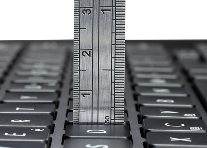 True-comfort keyboard and precision touchpad