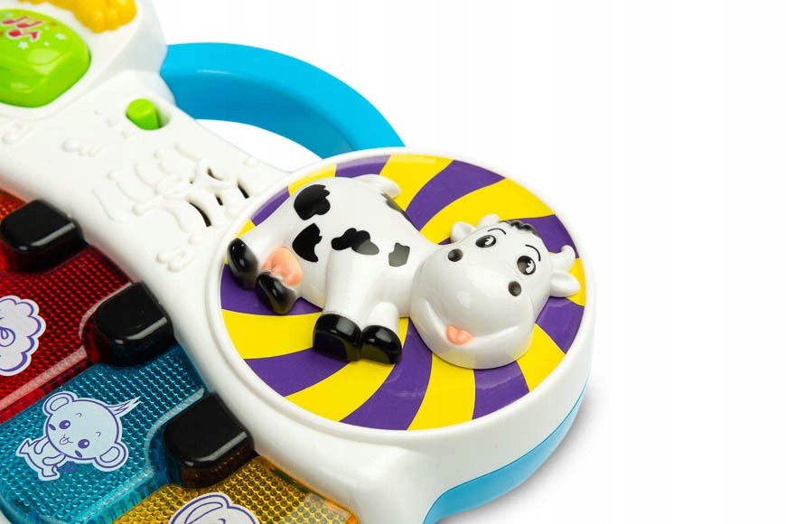 Interaktywne funkcje – Przycisk muzyki i wesoła krowa