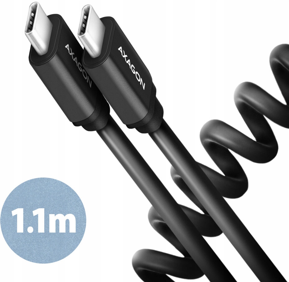Długość kabla: 110 cm w stanie rozciągniętym, 50 cm w stanie skróconym