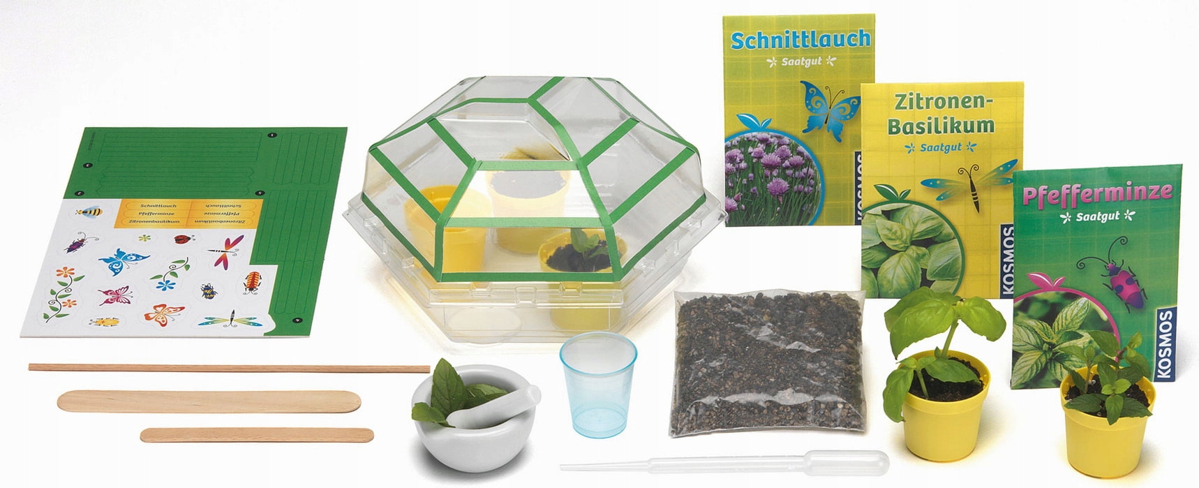 Zestaw do uprawy ziół dla małych ogrodników