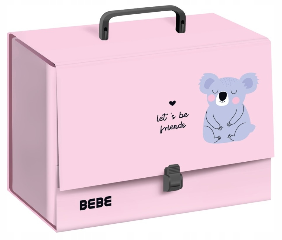 Teczka z rączką C4 10cm Bebe Kids Pastel – Idealna dla uczniów i biura