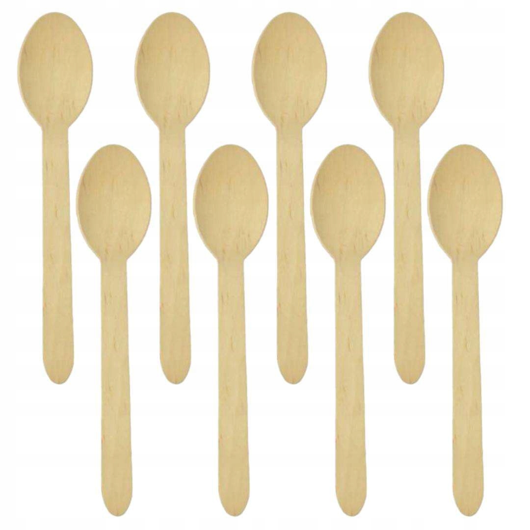 Łyżki drewniane 8szt EDUKAMP – Ekologiczne sztućce na każdą okazję