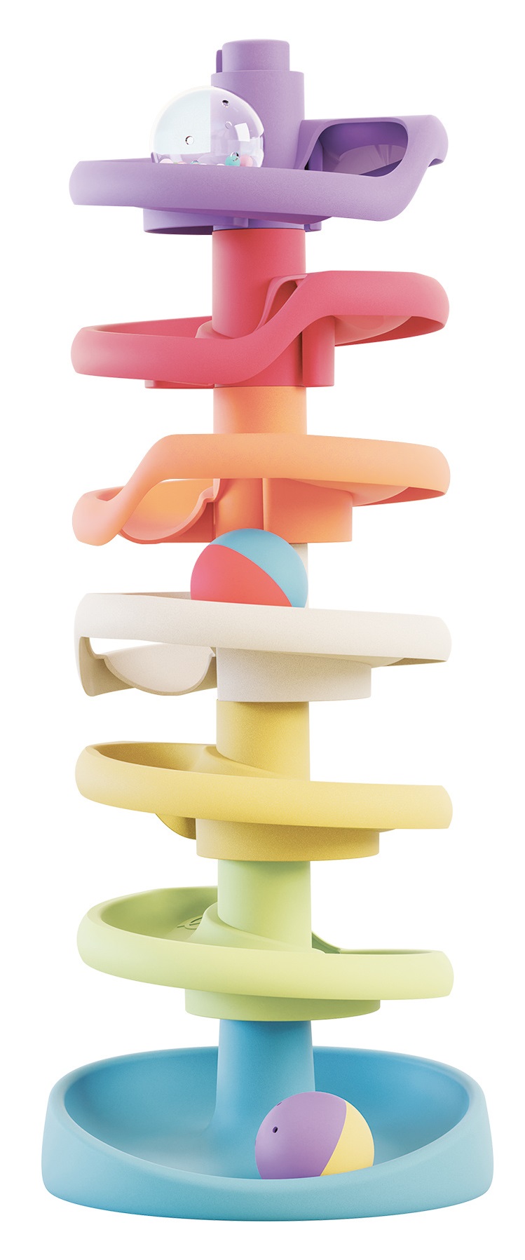 Quercetti Playbio Spiral Tower Evo – Zabawka edukacyjna dla najmłodszych