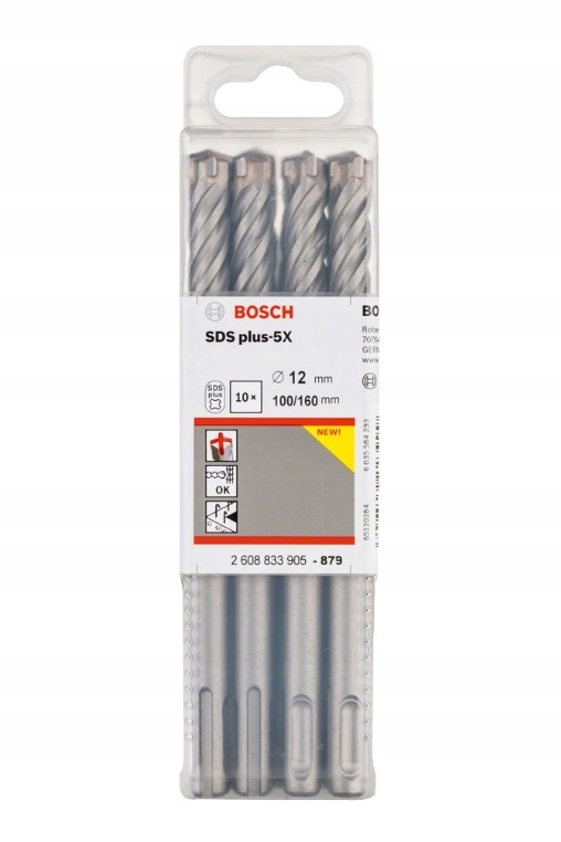 Wiertła SDS-PLUS-5X 12x100x160 mm – Wydajne narzędzie do wiercenia