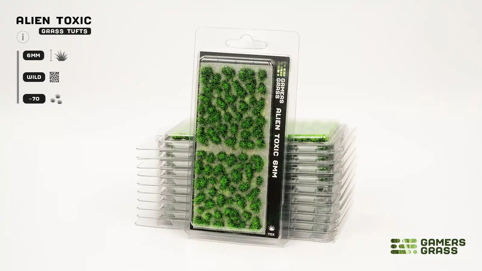 Gamers Grass: Alien Toxic – 6 mm (Wild) | Kępki trawy do postapokaliptycznych dioram