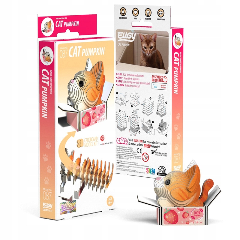 Teka Kotek Pumpkin Eugy – Ekologiczna układanka 3D dla dzieci