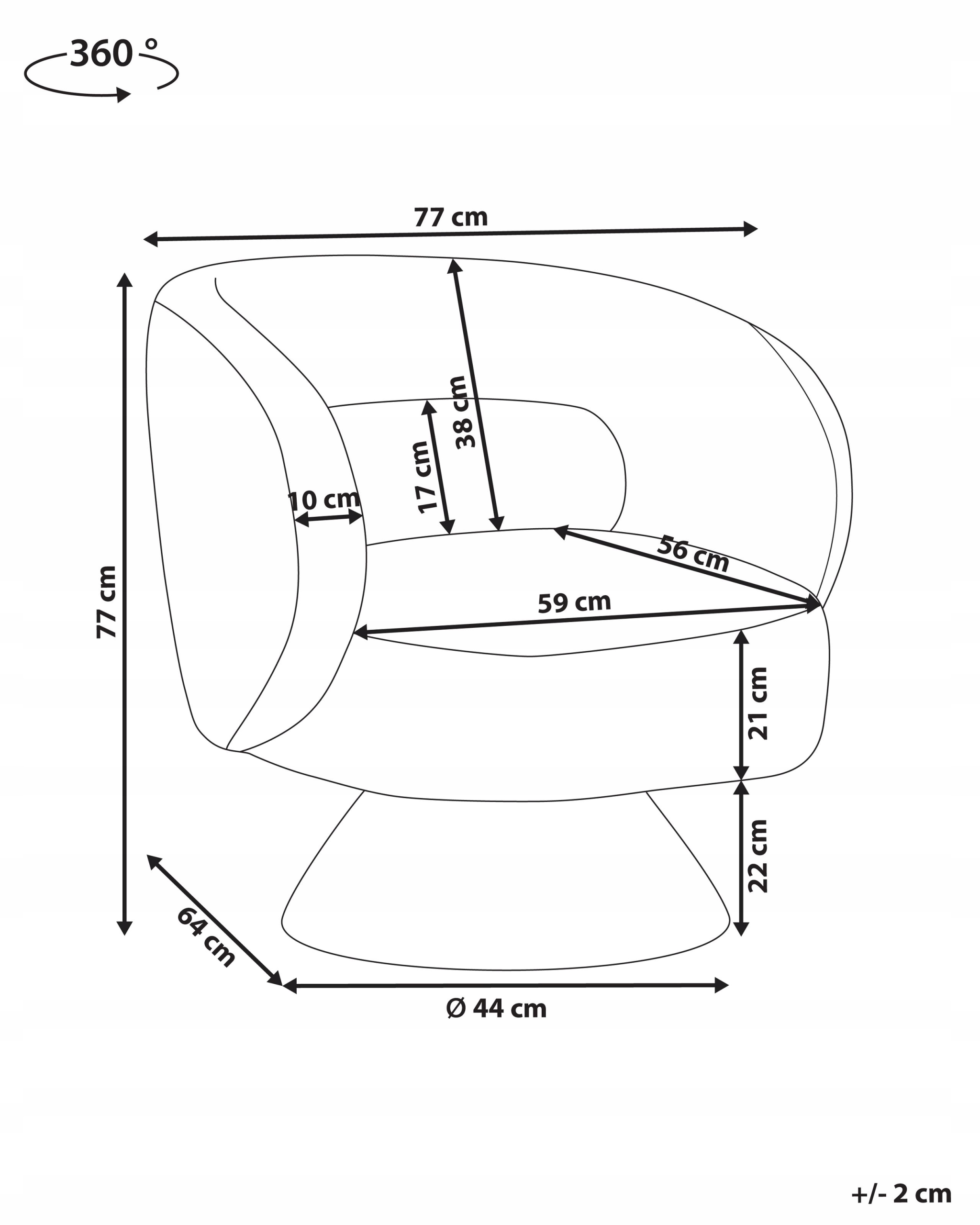 Wygodna tapicerka bouclée z barankową teksturą