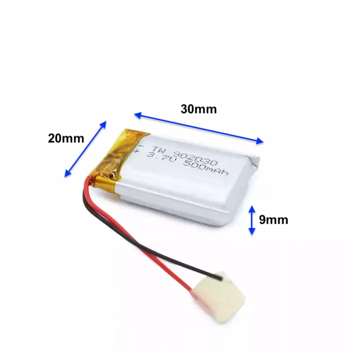 Wymiary i parametry akumulatora