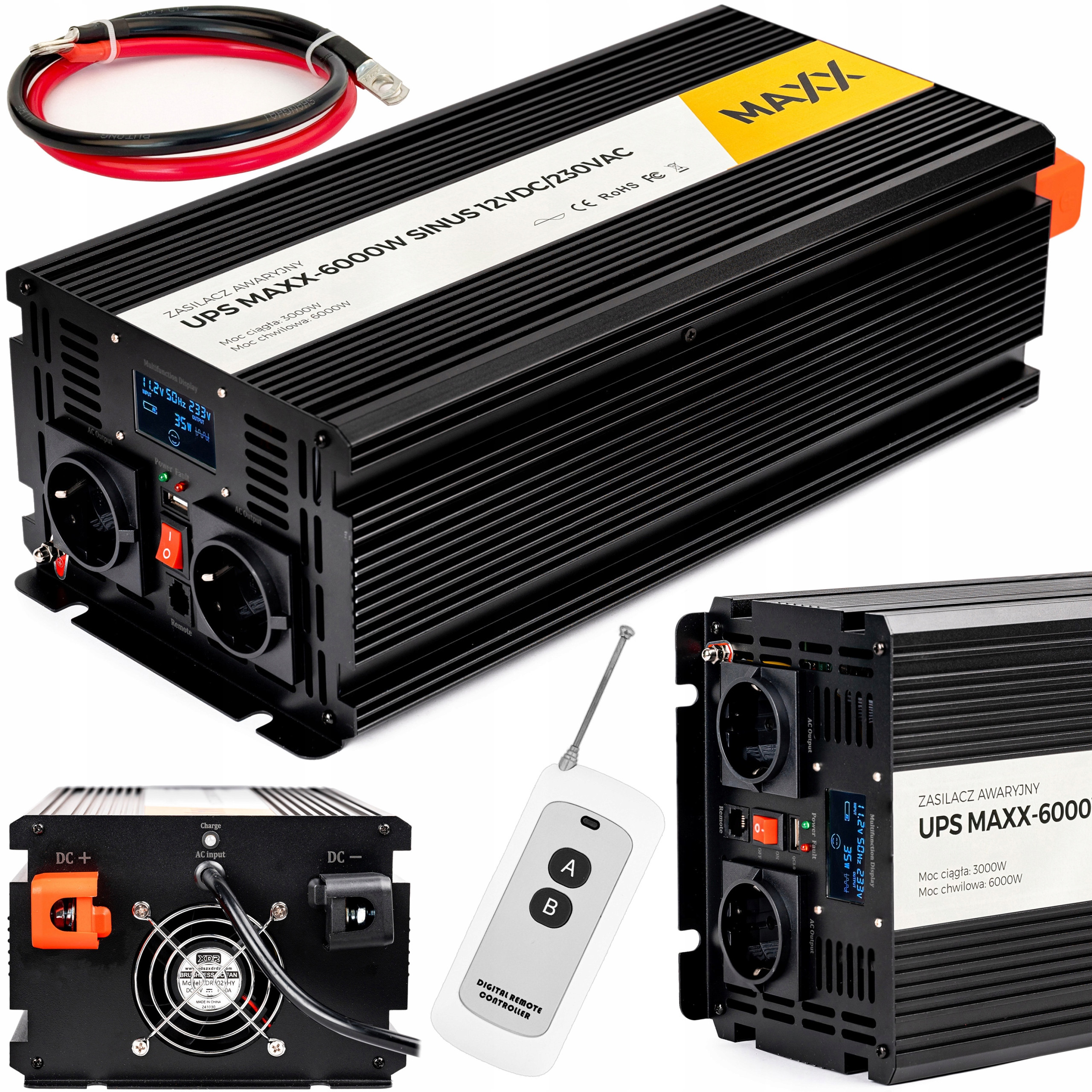 Funkcja UPS – Automatyczne przełączanie na zasilanie z akumulatora