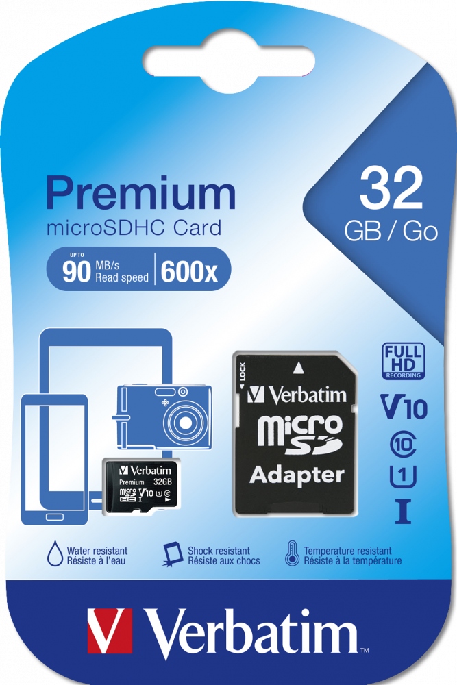 Szybkość transferu danych – Odczyt do 90 MB/s, zapis minimum 10 MB/s
