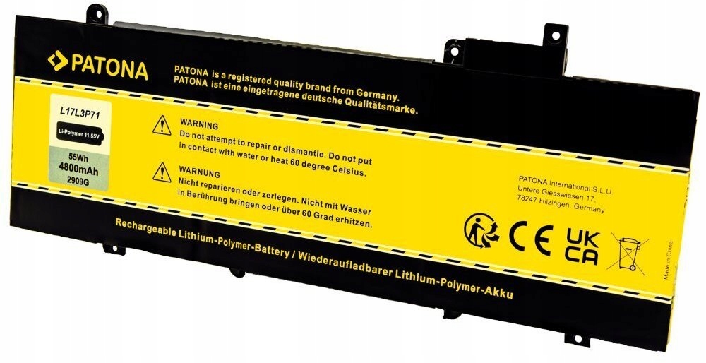 Pojemność 4800mAh – Długotrwała energia