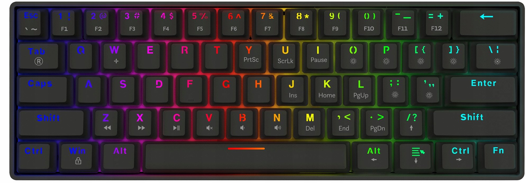 Efektowne podświetlenie RGB – 18 trybów do wyboru