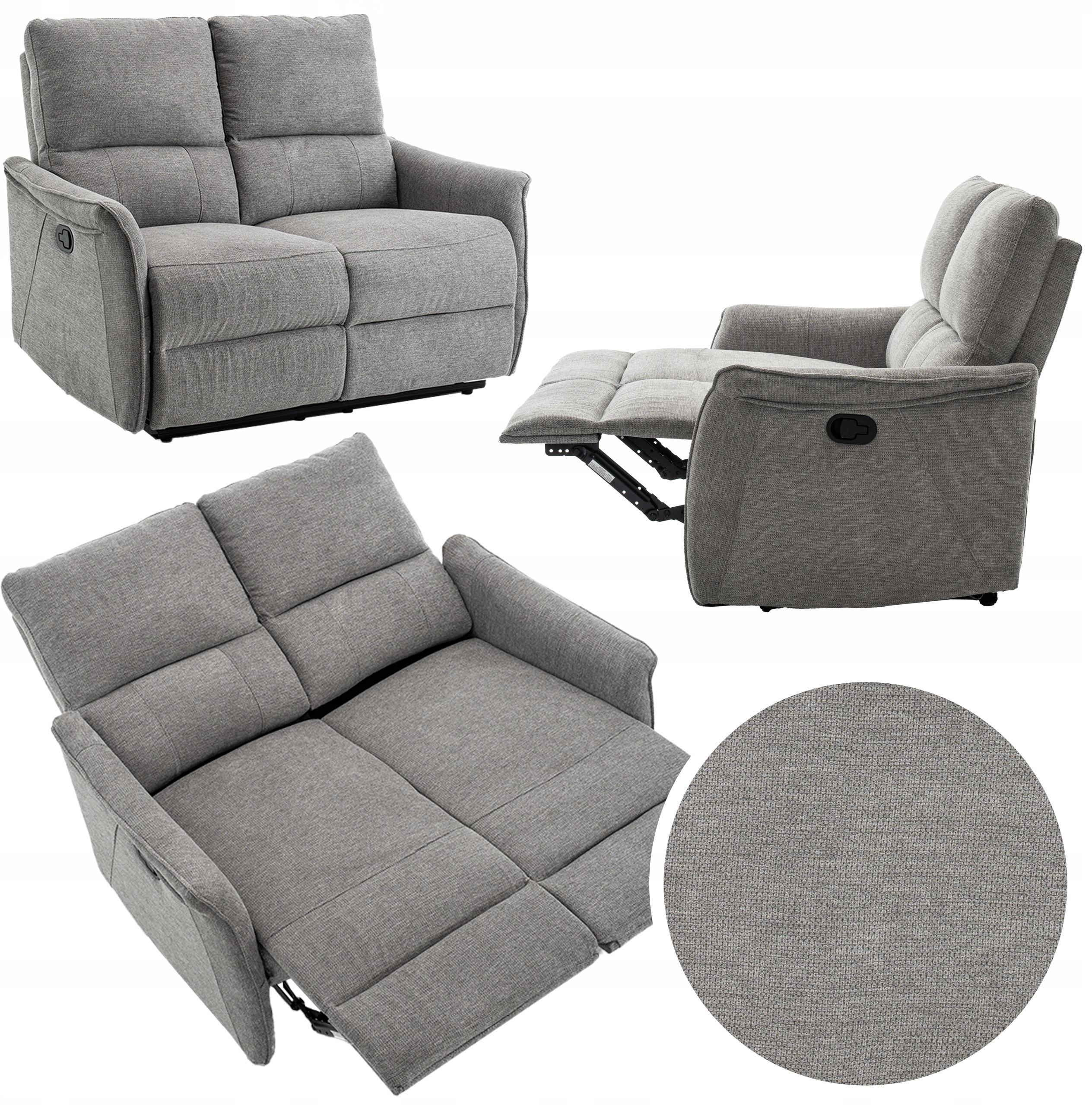 Wygodne siedzisko z tkaniny szenilowej