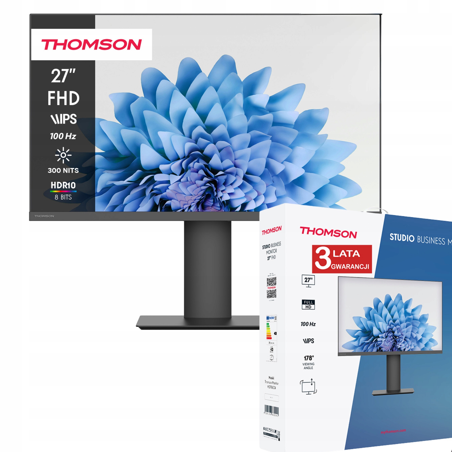 Monitor Thomson M27FB5C14 – Wysoka jakość obrazu i ergonomia pracy