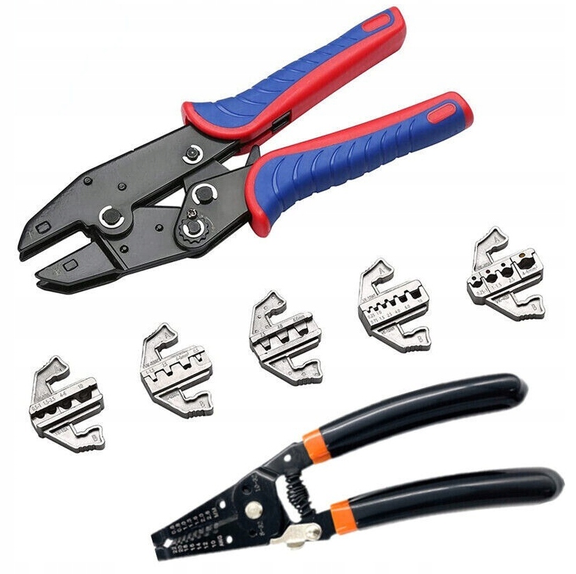 Zestaw zaciskarka z wymiennymi szczękami + cęgi – Niezbędne narzędzie dla profesjonalistów