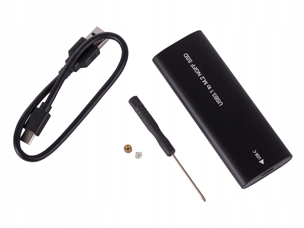 Obudowa adapter dysku kieszeń M.2 SATA NGFF USB 3.1 USB Typ-C 2230-2280mm – Idealne rozwiązanie dla Twoich danych