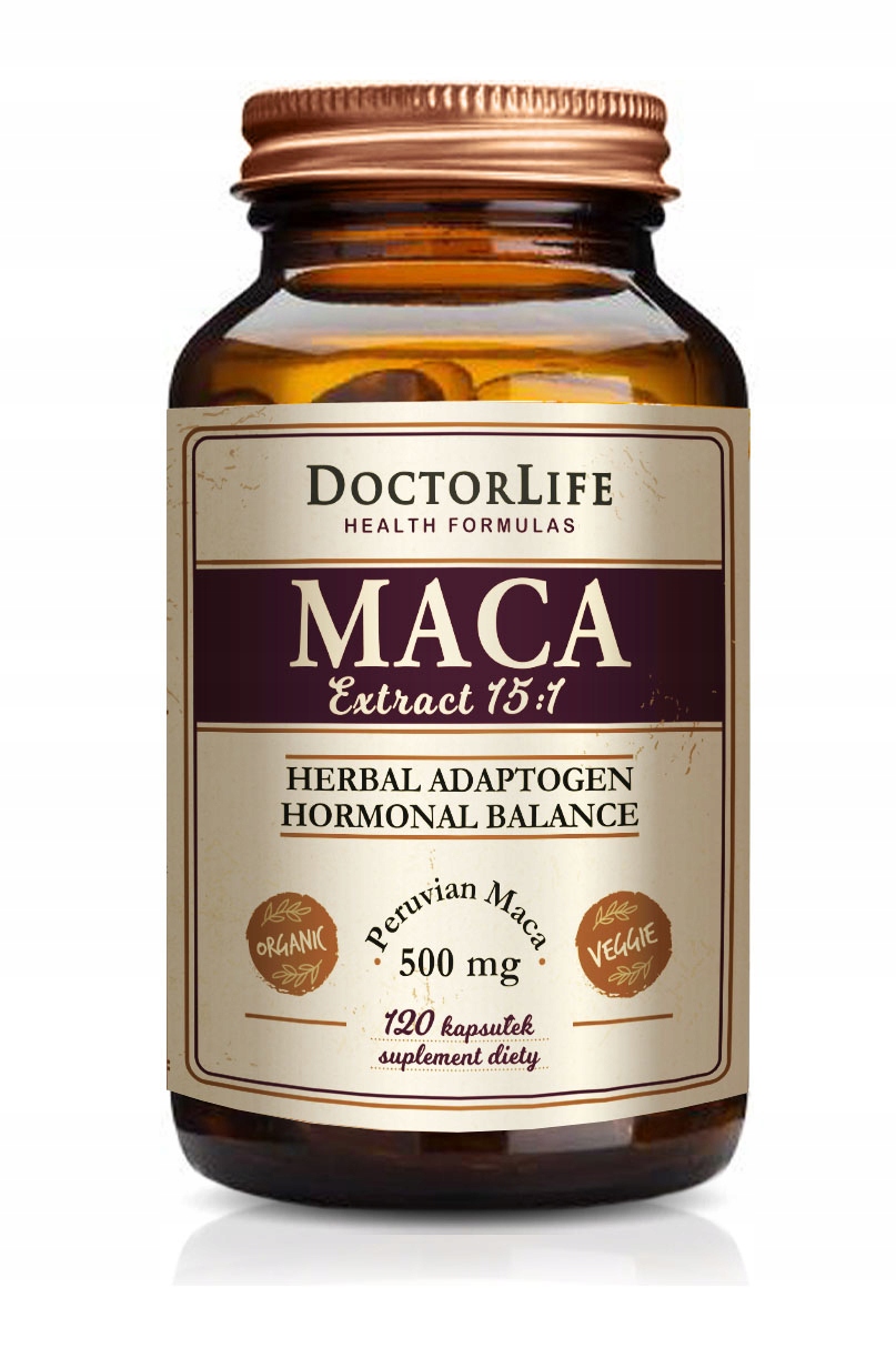 Doctor Life Maca ekstrakt 15:1 – Suplement diety dla równowagi hormonalnej