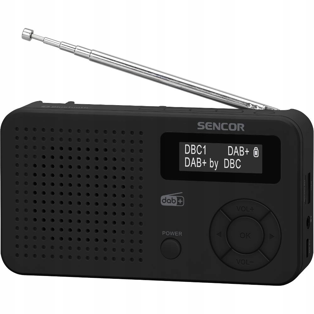 Cyfrowe Radio DAB+, FM RDS SENCOR SRD 7210B – Doskonała jakość dźwięku
